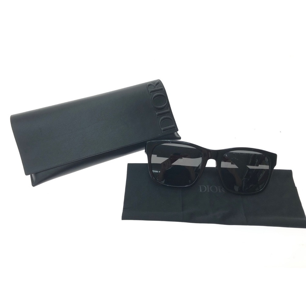 Christian Dior Rectangular Shape Sunglasses Black - image 1